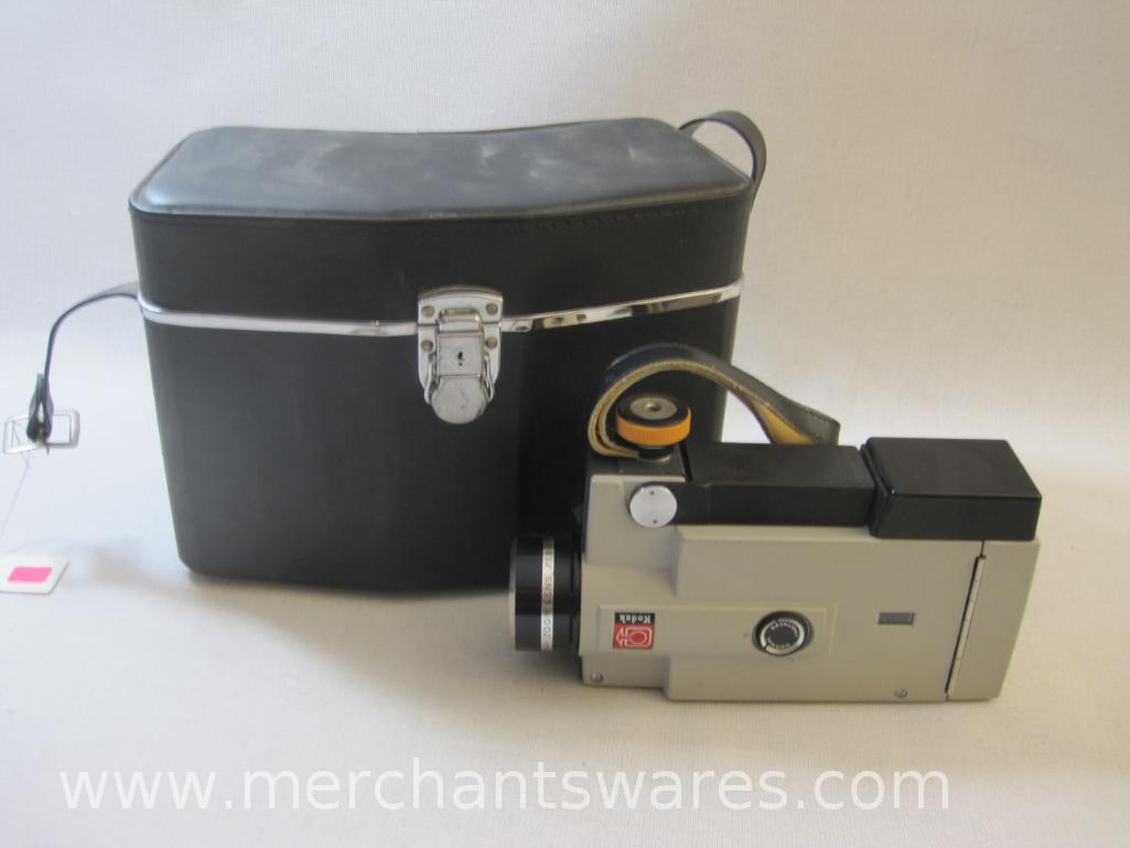 Vintage Kodak Instamatic M6 Movie Camera with Carrying Case, 4 lbs 2 oz