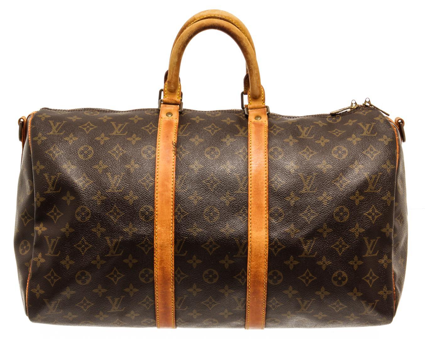 Louis Vuitton Keepall 45 cm Bandouliere Duffel Bag