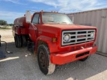 1977 GMC 6500 V8 Water Truck with Manual Transmission List of New Parts on Window 41,449 Miles