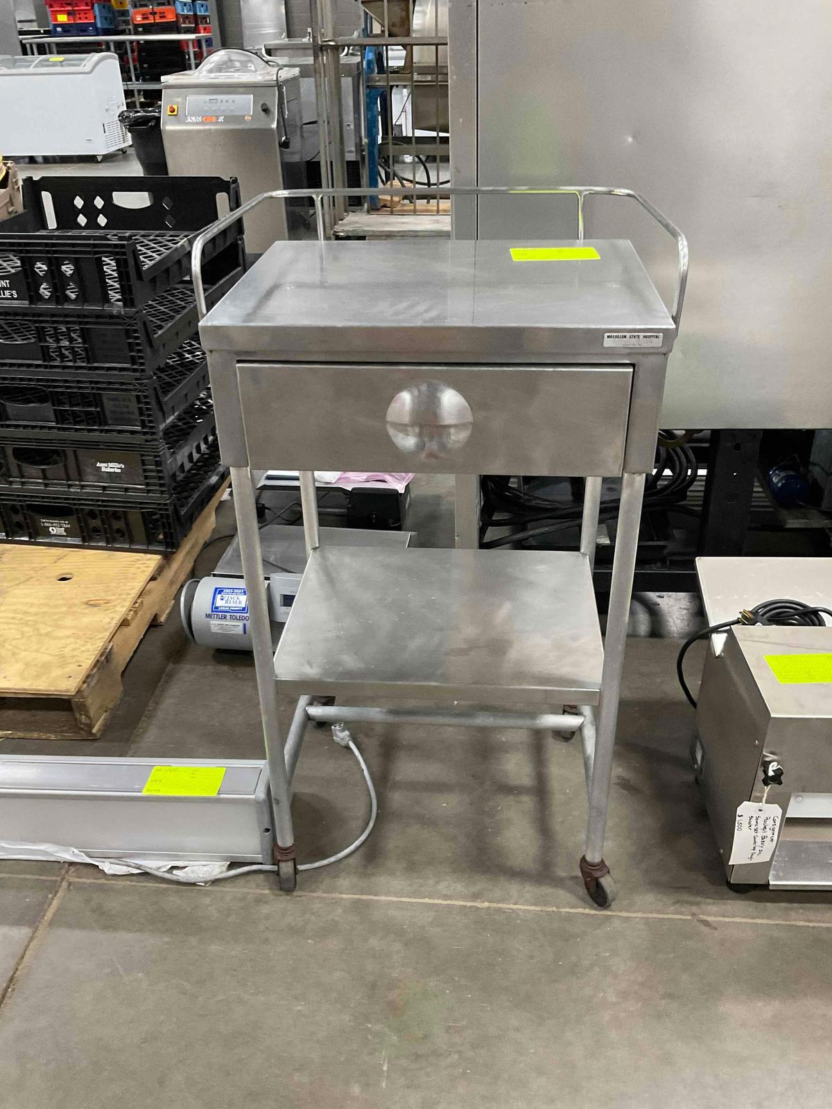 Stainless Steel Rolling Cart W/Drawer