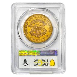 1857-S $20 Gold Double Eagle PCGS XF40