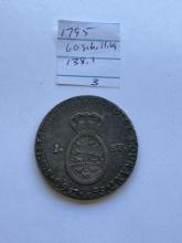 1795 CHRISTIAN VII OF DENMARK 60 SCHILLING COIN