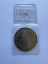 1704 FRANCE 1/4 ECU COIN - 8 LIURES LOUIS XIV