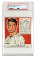 Baseball Card, Larry Jansen-Pitcher New York Giants, 1952 Red Man Tobacco w