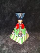 Hand painted Glass Perfume Bottle
