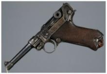 "1917" Dated Erfurt Model 1908 Luger Pistol with Holster