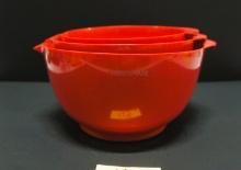 Faberware 3pc Red Mixing Bowl Set