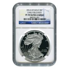 Certified Proof Silver Eagle 2014-W PF70 NGC (Early Release)