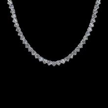 4.64 CtwVS/SI1 Diamond 3 Prong Set 14K White Gold Necklace (ALL DIAMOND ARE LAB GROWN )
