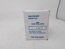 500 count box Mastercast 9mm 125gr CN cast bullets