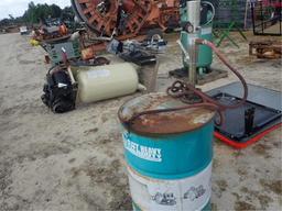 Air Operated Oil Pump on 55 Gallon Drum