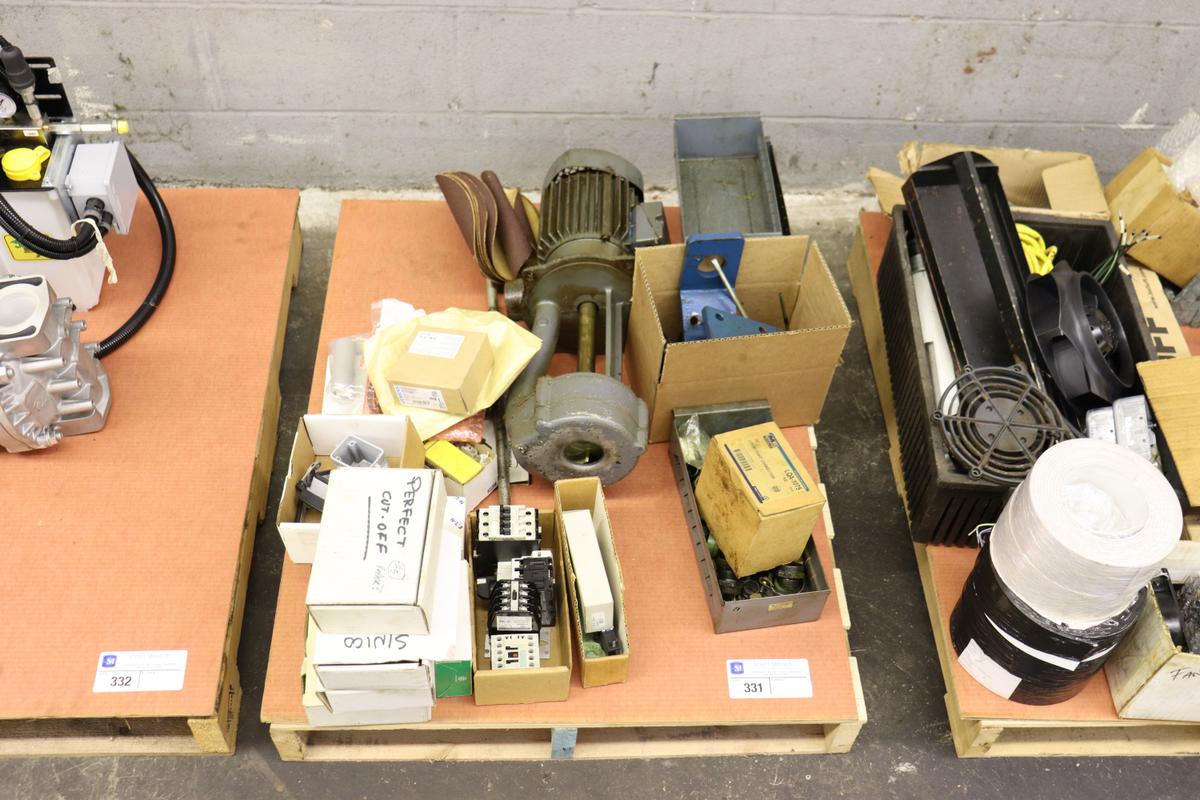 Pallet of Misc. Electrical Components and Coolant Pump