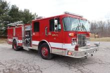 1999 Ferrara/Spartan fire truck pumper, Cummins 8.3L diesel engine, 1,000 g