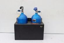 NOS Nitrous blue bottles. 2- 10 lb. bottles both are high flow with safety