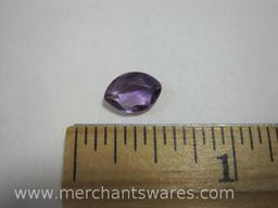 Size 1 Ring with Detached Purple Gemstone, See Pictures