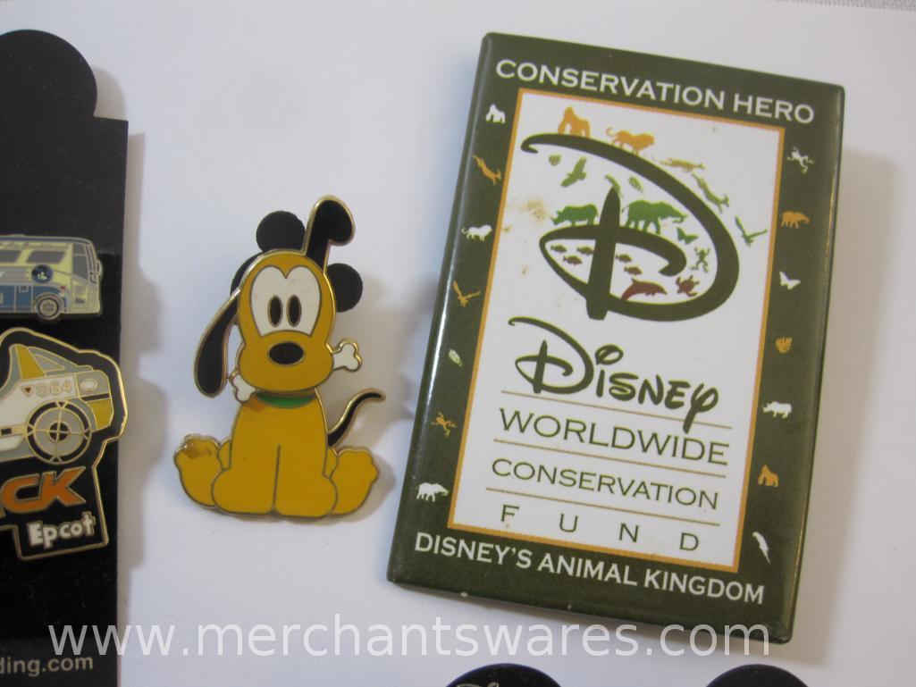 Disney Pins including Epcot, Fast Track, Fantasia and more, 6 oz