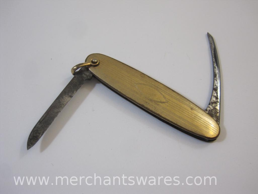 Assorted Men's Items including Pocket Knife, Fobs and more