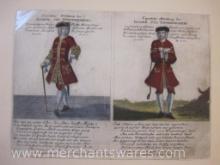 Antique Ephemera Featuring Joseph Suss Oppenheimer, early 1700s German Banker, 2 oz