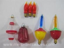 Assorted Christmas Light Bulbs and Ornaments, 5 oz