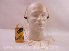 Sony Sports FM Walkman SRF-4 Portable Radio with Headphones MDR-W15 and Belt Clip, Tested and Works,