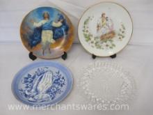 Four Plates includes The Transfiguration Collector's Plate, Clear Glass Christmas 1994 and more
