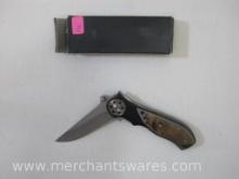 Folding Knife YD-0623 with Locking Blade and Pocket Clip, made in China, New, 5 oz