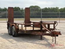 12' TANDEM AXLE TONGUE TRAILER WITH RAMPS