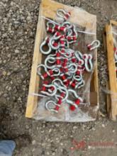 (38) NEW VARIOUS ANCHOR SHACKLES