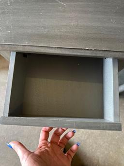 Pair of End tables with Drawers and Outlets for charging 26" T x 13" W