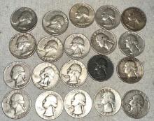 20 Silver Quarters 1943-1964