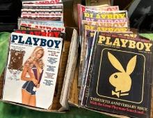 36 Issues of 1980's Playboy Magazine