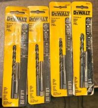 4 New Dewalt TAP and Drill sets