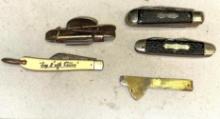 Vintage Knife Lot and Fleam