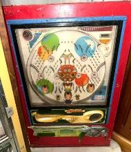 Vintage Kyoraku "Electric" Pachinko Pinball Machine w/metal Balls- works