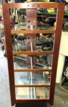 Display Stand/ Stereo Stand w/5 Glass Shelves 55" T x 25" W x 20" D