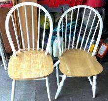 Pair of Country Style Dining Room Chairs