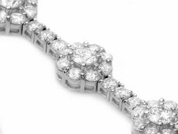 18k White Gold 8.20ct Diamond Bracelet