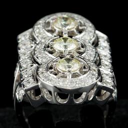 14k White Gold 2.7ct Diamond Ring
