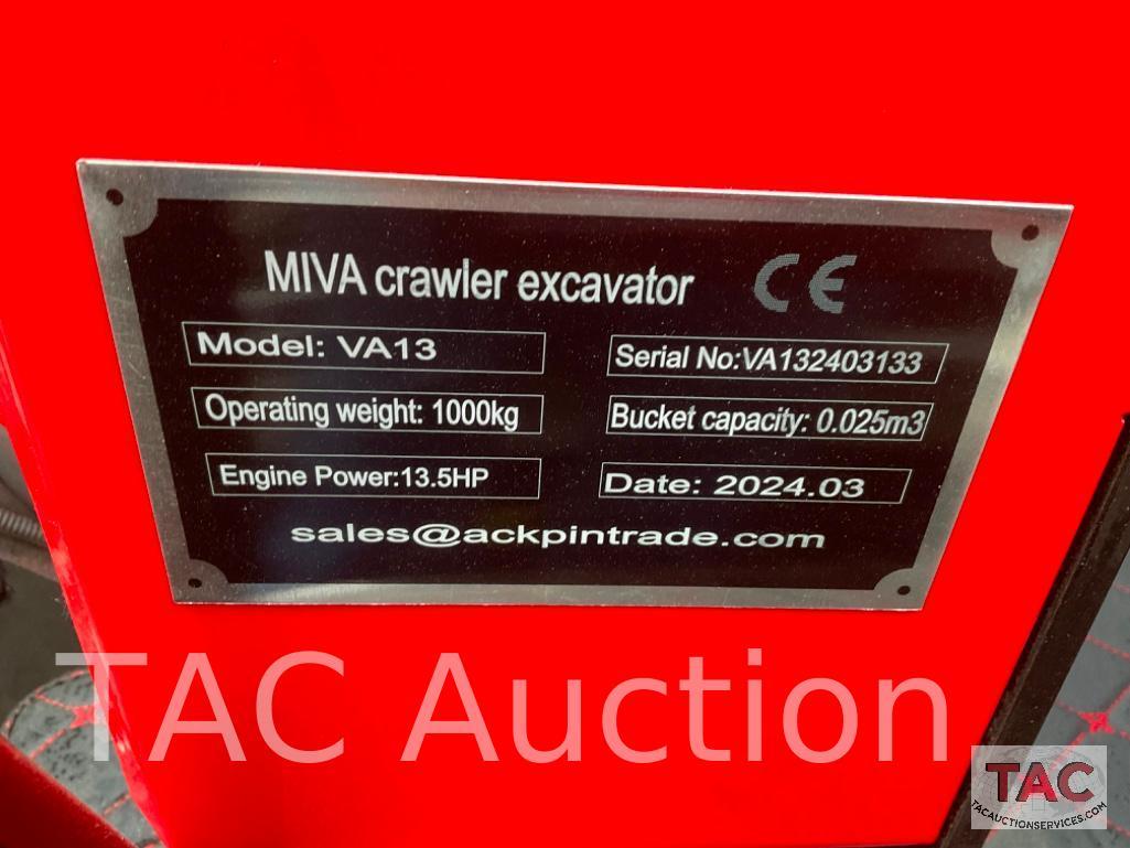 New MIVA VA13 Mini Excavator
