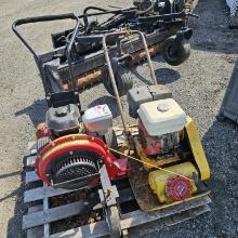Plate Compactor and Walk Behind Blower