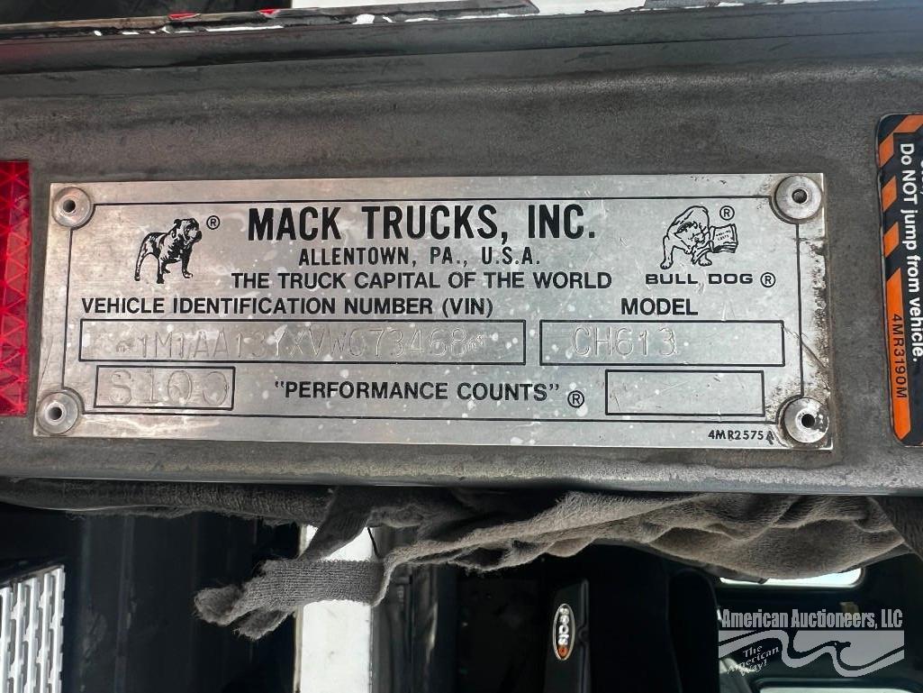 1997 MACK FUEL AND LUBE TRUCK