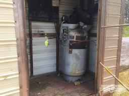 STORAGE BUILDING WITH AIR COMPRESSOR