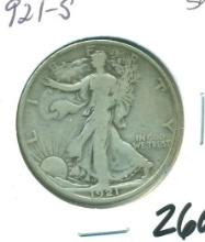 1921-S WALKING LIBERTY HALF