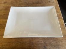 Rectangle 15” x 10.5” White Ceramic Serving Dish