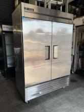 #2 True 2 Door Bottom Mount Reach In Freezer