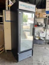 True Single Glass Door Reach In Refrigerator