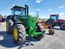 John Deere 4050 Cab Tractor 'Runs & Operates'