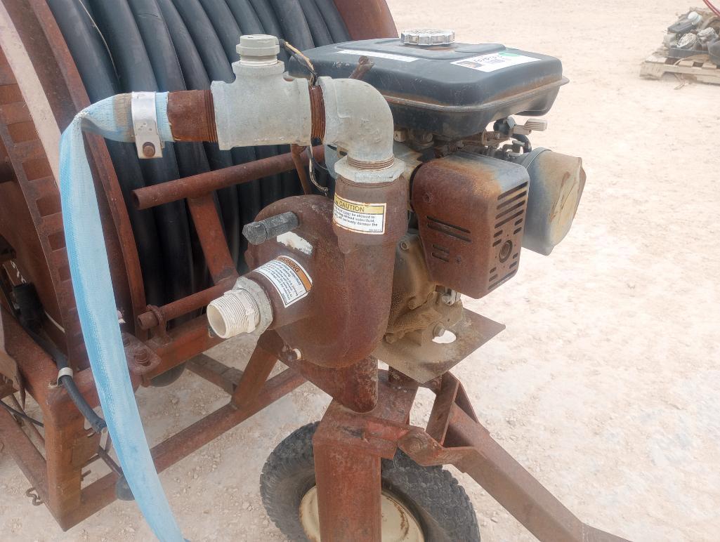 Water Reel, 6Hp Gas Engine with Pump