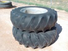 (2) Tractor Duals w/Tires 20.8-38