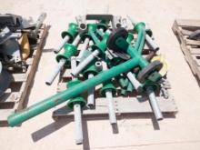 Pallet of Misc Greenlee Pipe Rollers